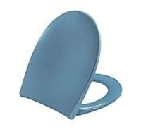 Pressalit WC siège 758068-D05999 bermuda bleu, charnière universelle D05, Inox , Inox , avec couvercle, abaissement automatique