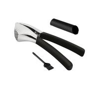 Presse à ail de cuisine - Presse facile avec éplucheur en silicone, acier inoxydable pour purée d'ail | pour café, pique-nique, restaurant, barbecue, camping, salade, soupe