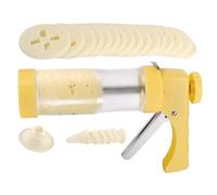 Presse à biscuits pour la pâtisserie | Kit de presse à biscuits Spritz avec 16 disques de presse à biscuits et 6 embouts de glaçage, machine de fabrication de biscuits pour churros, chocolat, bonbons