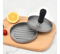 Presse à burger, presse à burger en alliage d'aluminium, moule à galette de viande avec revêtement anti-adhésif, poignée ergonomique facile à saisir, compression uniforme pour la fabrication de galett
