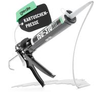 Presse à cartouches de haute qualité avec un rapport de translation de 25:1 - Pistolet d'application pour cartouches de silicone de 150 à 310 ml, pour produits d'étanchéité et adhésifs