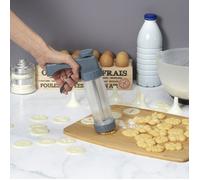 Lily Cook – Presse à biscuits manuelle avec accessoires – Gris et transparent