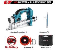 Presse à graisse électrique - 10 000 PSI - Fonctionnement sur batterie - Moteur sans balais - Haute pression - Sans batterie