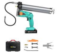 Presse à graisse électrique - Modèle 2-en-1 - Sans batterie - Moteur sans balais - 10 000 PSI - Tuyau flexible de 100 cm - Double système de levier - Débit de 4,5 oz/min
