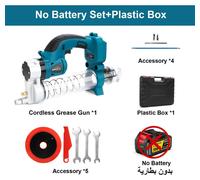 Presse à graisse électrique - Moteur sans balais - Pression élevée de 69 MPa - Interface pour batterie 18 V - Livrée sans batterie ni connecteur