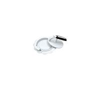 Fackelmann Presse écrase hamburger en acier inoxydable, idéale pour smash burger, pour burger sur la plaque, passe au lave-vaisselle, Ø 14 x 10 cm, Gris