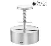 Presse à hamburger - GEFU - PATTI - Acier inoxydable - Poussoir ergonomique - Graduation interne