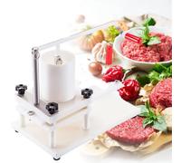 Presse à hamburger, machine à hamburger manuelle en polyéthylène, trémie de 1,5 kg, presse à hamburger commerciale, design fixe pour la maison ou le restaurant