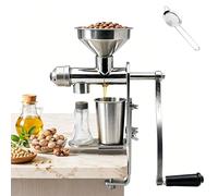 Presse à huile, outil manuel d'extraction d'huile avec filtre et clip de table, presse à froid en acier inoxydable pour arachides, tournesol, noix, graines