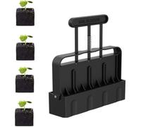 Presse à motte manuelle 5 cm - Machine à blocs de sol pour semis (Noir)