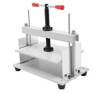 Presse à papier manuelle - Presse à plat d'une force de compression de 1,5 t (env. 1 500 kg) - Pour lisser le papier A4, les factures et les cartons - Blanche