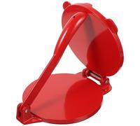 Presse à Pâte Ronde en Aluminium, Rouge pour Restaurant et Boulangerie | Aplatissage Uniforme, Nettoyage Facile, sans Rouleau, Usage Professionnel pour Œufs et Bœuf