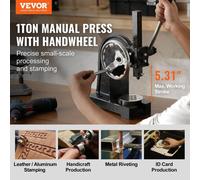 Presse à riveter Arbor Press 1 tonne avec volant à main et ensemble en fonte