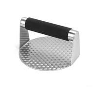 Presse à Steak Haché 304 Silicone Presse à Steak Haché 304 Silicone | Acier inox 304 durable, surface lisse antiadhésive, diamètre 5.5 pouces, lavable facilement
