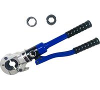 Presse à tuyaux hydrauliques - Pince à sertir manuelle 10 t - Matrices interchangeables - Pour raccords de tuyaux hydrauliques de 12,7/19,1/25,4 mm - Bleu