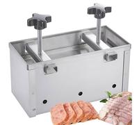 Presse à viande en acier inoxydable, machine à hamburger avec système à double vis, presse à hamburger farcie, barbecue, bœuf, 1 kg