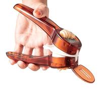 Presse-ail 2-en-1 hachoir multifonction ergonomique en acier inoxydable | Hachoir-Broyeur d'Ail Manuel Pour la cuisine, les repas barbecue, le restaurant, la maison, camping, gingembre, chef