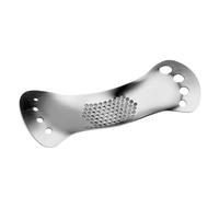 Presse ail en acier inoxydable 8 trous portable antidérapant manuel - Outils de cuisine sûrs pour l'ail type rocker, pour maison, cuisine, appartement, pique-nique, cuisine au gingembre au Chili