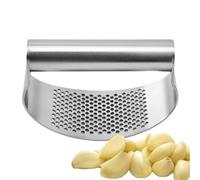 Presse-ail en acier inoxydable, hachoir à viande | Anneau de hachoir pour presse-ail, outil de hachage d'ail antirouille avec poignée ergonomique pour la cuisine domestique, Gadget de cuisine