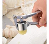 Presse-ail en acier inoxydable poignée ergonomique broyeur de gingembre hachoir à viande facile à presser antirouille propre outil de cuisine multifonction