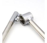 Presse-ail en acier inoxydable, Professionnel avec éplucheur à ail rôle & Brosse, Gingembre Presse Ail Détachable Hachoir à l'ail Chopper (1 Pack-Silver)