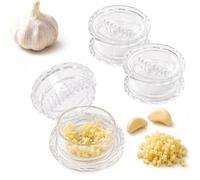 Presse Ail Manuelle 2/3 Pièces, Écrase Ail Transparent Alimentaire (3PCS)