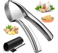 Presse-ail premium inox - broyeur sans éplucher gingembre durable Label