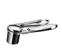 Presse-ail - Presse-ail en métal robuste avec presse-gingembre - Poignée ergonomique - Presse à ail pour la maison et la cuisine et le restaurant, le magasin, le pique-nique, le camping, le barbecue