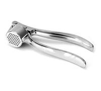Presse Ail - Professionnel - Alliage Zinc/Acier Inox - Ergonomique - Nettoyage Facile - Argent