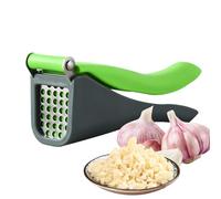 Presse-ail robuste en acier inoxydable - Hachoir manuel de pommes de terre - Hachoir manuel antidérapant pour couper, cuisiner, préparer le camping