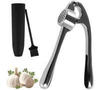 Presse-ailes Robuste de la marque Ibenzoa, avec un manche ergonomique en silicone – inclut un éplucheur et une brosse de nettoyage, compatible avec le lave-vaisselle, idéale pour le gingembre et les n