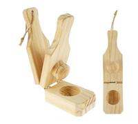 Presse-bananes manuel pliable - Tostones en bois - Brise-bananes | Pour cuisine, barbecue, maison, camping, fête, buffet, préparation de salade 16 x 6 cm