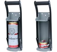 Presse Canette, 16 oz Compacteur de Boîtes/Canettes/Bouteille Montage Mural avec Décapsuleur et Poignée Confortable Broyeur de Can