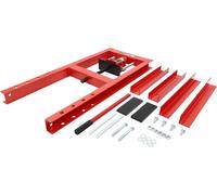 Presse d'atelier hydraulique - Presse au sol à cadre en H - Force de compression 6 t - Avec plaques de compression - e CE - Pour garage et atelier - Rouge