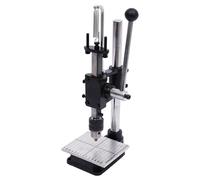 Presse de découpe manuelle - Outil pour le cuir - Force de pression : 160 kg - Mandrin de perçage : 1,5–13 mm - Hauteur réglable : 0–16 cm - Fabriquée en fonte - Couleur : noir
