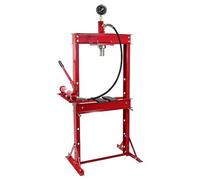 Presse de travail professionnelle 20T, avec une plage de travail de 90-1035 mm, une hauteur de course de 145-330 mm. Presse hydraulique en acier, presse à cadre avec manomètre, presse de maintenance