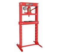 Presse de travail professionnelle de 12 tonnes, 420 mm, presse hydraulique en acier, presse à cadre avec manomètre, presse de montage