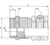Presse-étoupe LAPP SKINDICHT® SHZ-M 50X1,5/42 52106780 M50 laiton laiton 5 pc(s)