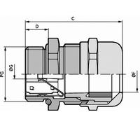 Presse-étoupe LAPP SKINTOP® MS-SC-XL PG 11 53112320 PG11 laiton laiton 50 pc(s)