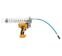 Presse-graisse électrique - Presse-graisse sans fil 21–24 V Li-Ion - Pression de travail : 8000 PSI - Pression du tuyau : 10000 PSI - Cartouche de 900 ml - Débit de 60 L/min - Jaune