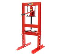 Presse hydraulique - 6 tonnes. Presse d'atelier manuelle - Course de 125 mm - Portable, idéale pour les garages et les ateliers automobiles - Pour le montage de roulements et de bagues - Rouge
