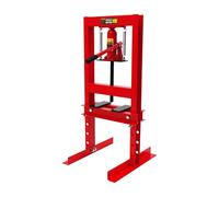 Presse hydraulique d'atelier 6T 0-28 cm Distance de travail Presse de cadre de voiture avec hauteur de levage de 125 mm Hauteur réglable Presse à palier manuelle pour les bagues de voiture, rotules