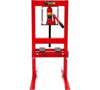 Presse hydraulique de 6 tonnes, presse de travail manuelle avec réglage de hauteur sur 4 positions, pression maximale de 13 228 livres, construction en acier H, pour les roulements/arbres/métaux, de c