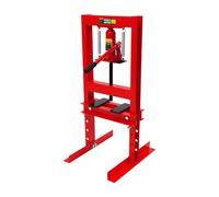 Presse hydraulique d'établi 6T - Presse manuelle en métal pour atelier | Construction en acier robuste, soupape de sécurité contre la surpression, réglable en hauteur, montage facile pour les