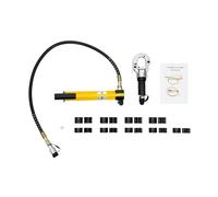 Presse hydraulique manuelle 6T - Pince à sertir hydraulique pour tube en cuivre - En forme de V/TH - 12-28 mm/16-32 mm - Pince à sertir hydraulique - Avec tuyau - 32 x 18 x 13 cm