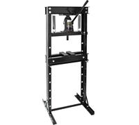 Presse hydraulique noire, modèle 20T Black Edition, dimensions 500 mm. Presse hydraulique en acier, conçue pour le travail en atelier, idéale pour le pressage, le poinçonnage et le formage
