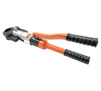 Presse hydraulique pour câbles - Pince à sertir manuelle pour embouts de câbles - Pression de serrage : 10 tonnes - Crimpante hydraulique pour câbles - 5 matrices interchangeables