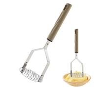 Presse-légumes en acier inoxydable - Outil de cuisine manuel - Tête de presse-purée en fil robuste pour hacher et mélanger efficacement - Accessoire de cuisine résistant à la rouille - Pour purée de