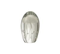 Presse papier méduse blanche en verre - Hauteur 12 cm - Diamètre 8 cm