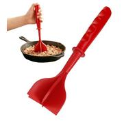 Presse-purée à 6 courbes, hachoir à viande hachée robuste, 26,7 x 7,8 cm, hachoir ergonomique résistant à la chaleur, hachoir à hamburger, outil de cuisine professionnel pour la préparation des repas